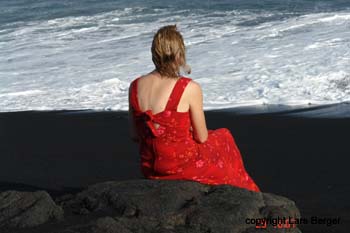 black sand beach black sand beach